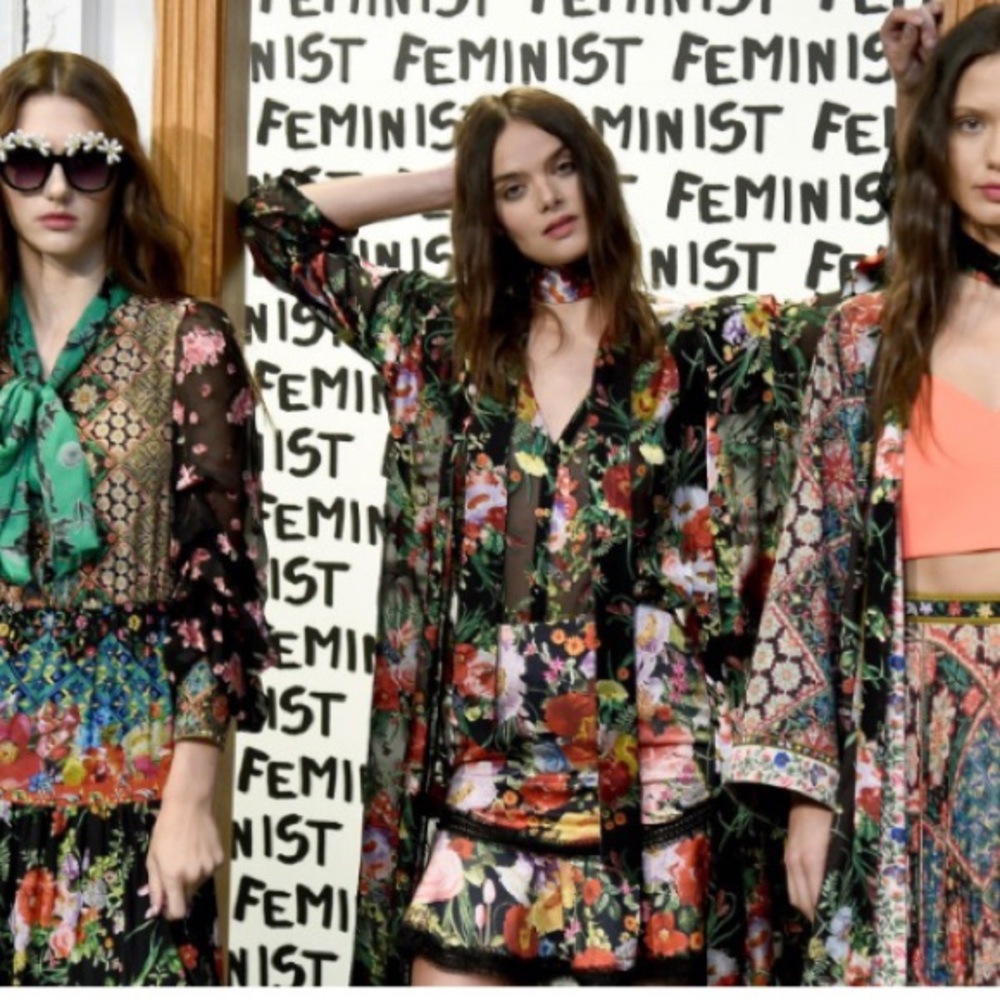Alice + Olivia Blooming Garden Lush Floral Skirt